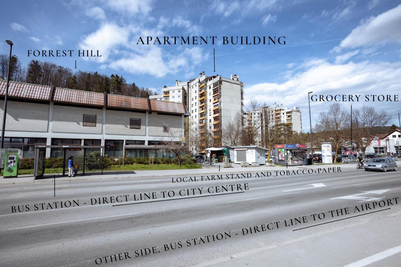 Elegant 1-Bedroom Apartment Near Hill Forest 류블랴나 외부 사진